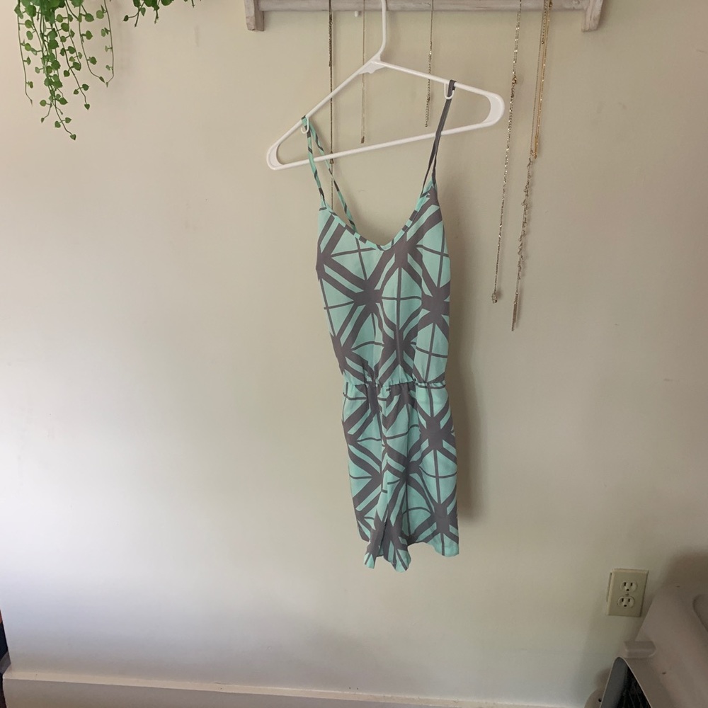 Cute geometric romper!